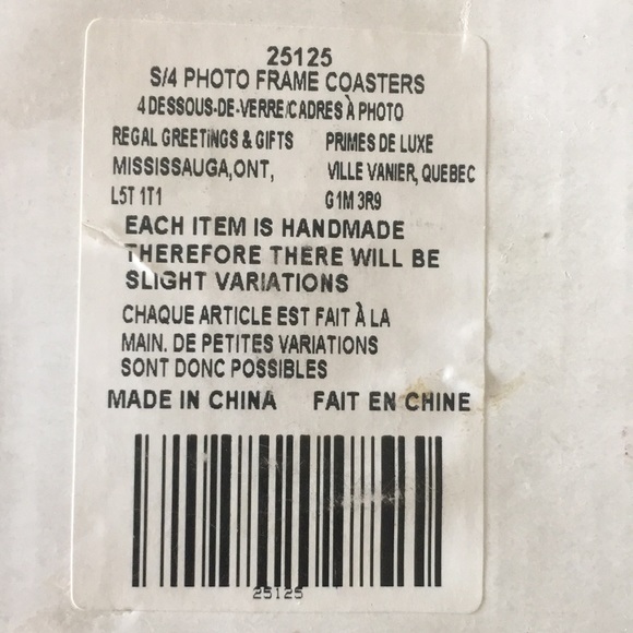 🔥NWT🔥 Set of 4 Photo Frame Coasters New - Picture 4 of 6